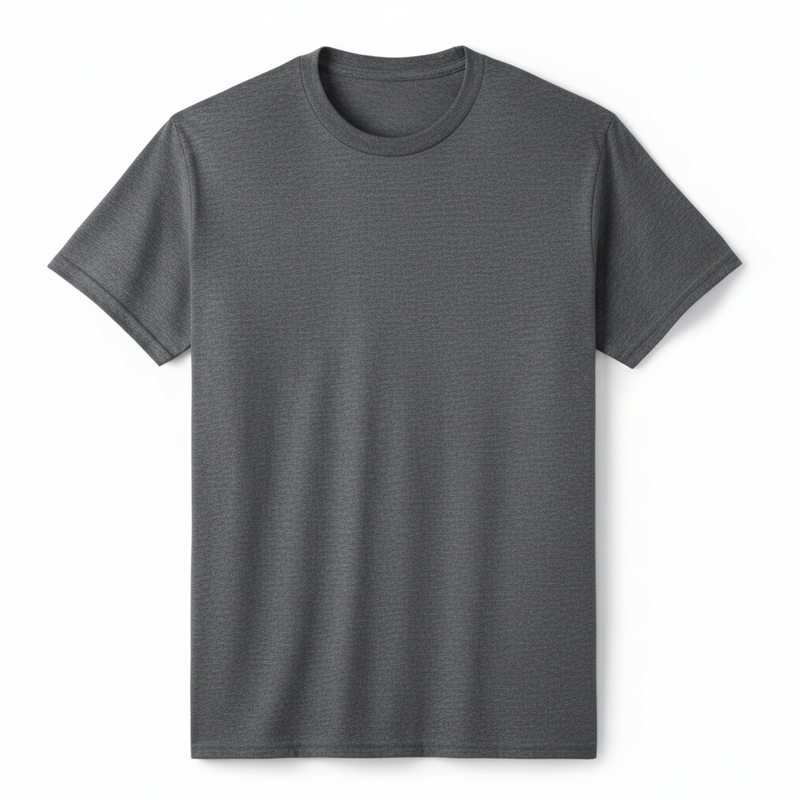 Gray t-shirt on a white background