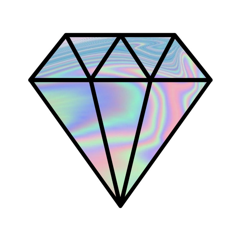 43 Pack Holographic Vinyl Stickers, Random Glossy Decals