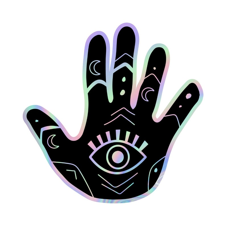 43 Pack Holographic Vinyl Stickers, Random Glossy Decals