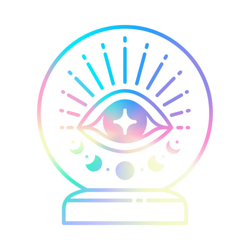 43 Pack Holographic Vinyl Stickers, Random Glossy Decals