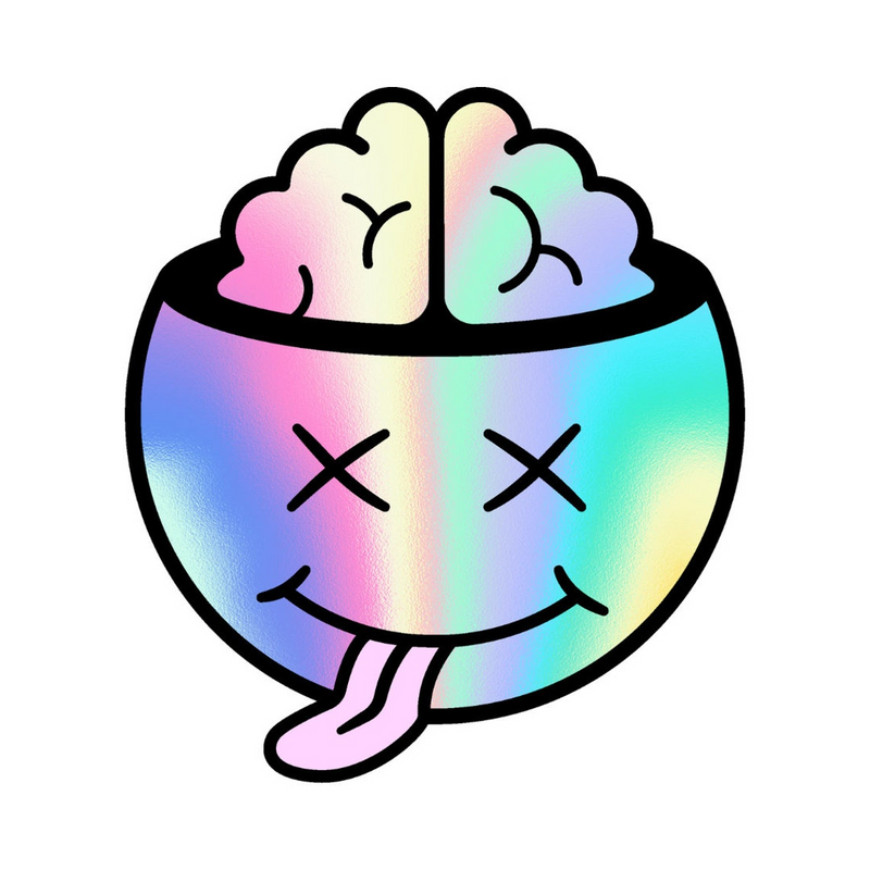 43 Pack Holographic Vinyl Stickers, Random Glossy Decals