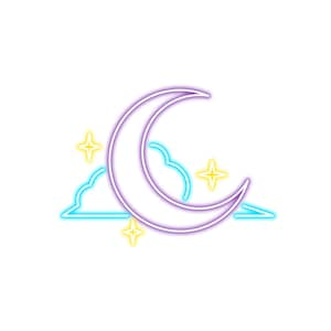 40-Pack Neon Holographic Vinyl Stickers, Waterproof Glossy Decals