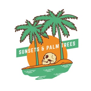 25 Pack Summer Skeleton Vinyl Stickers, Waterproof Matte Decals