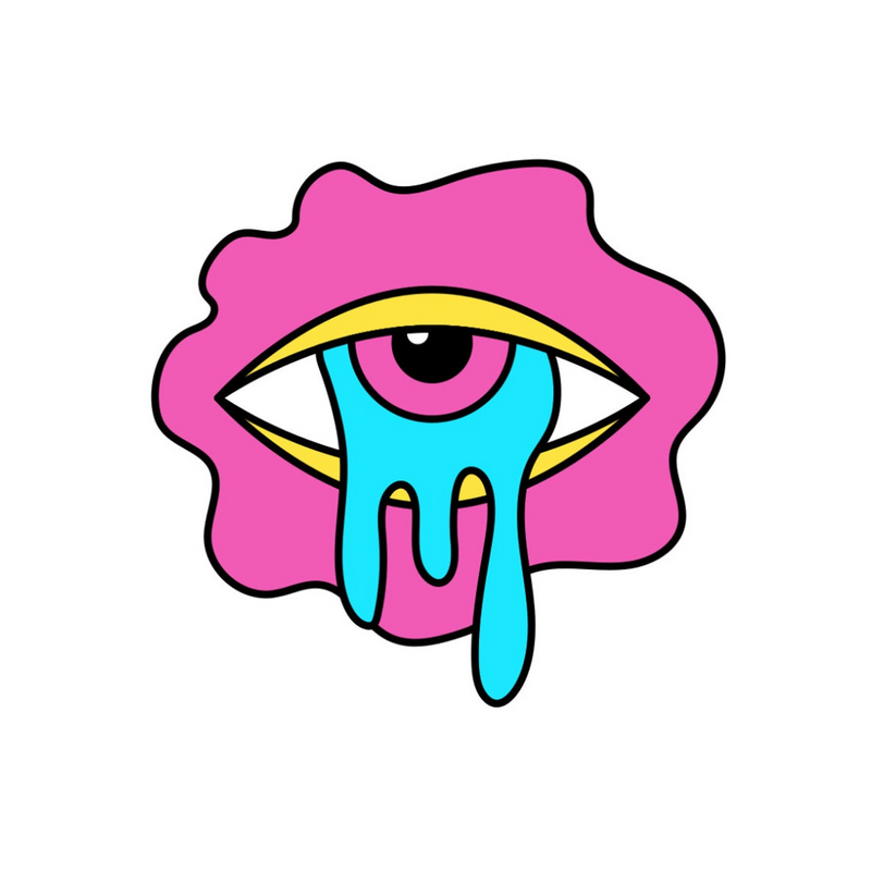 29 Pack Trippy Waterproof Vinyl Stickers, Colorful Art Decor