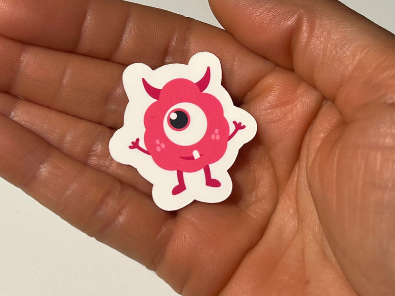 29 Glossy Vinyl Little Monster Stickers, Kids Gift, Waterproof
