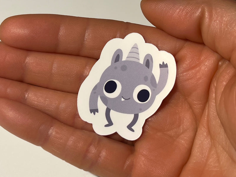 29 Glossy Vinyl Little Monster Stickers, Kids Gift, Waterproof