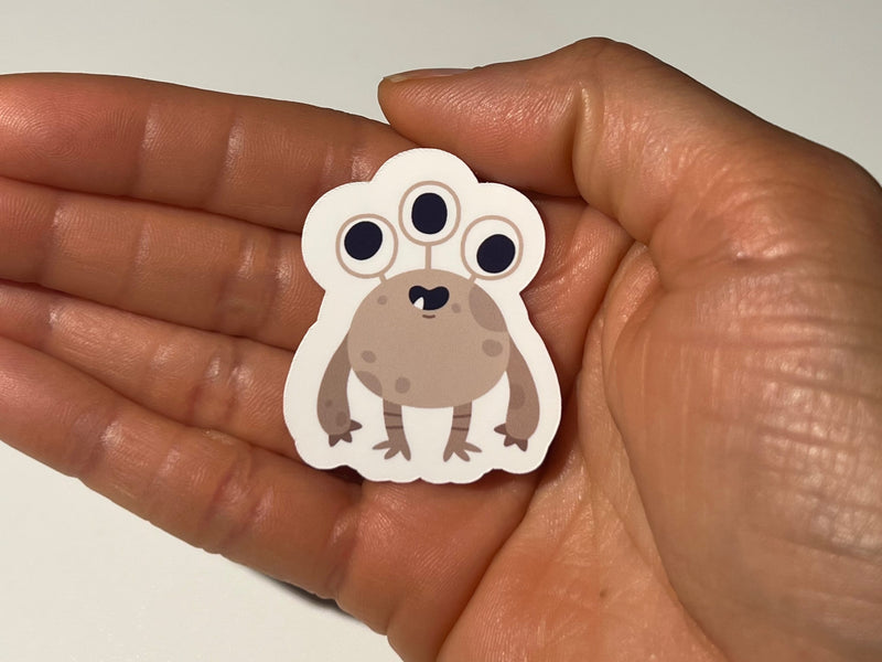 29 Glossy Vinyl Little Monster Stickers, Kids Gift, Waterproof