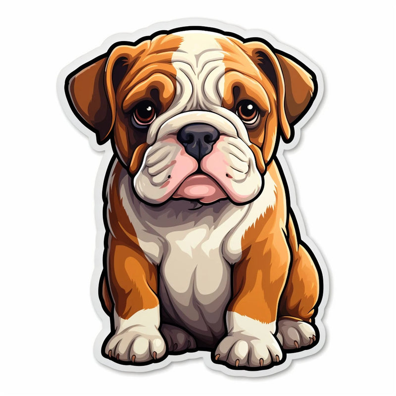Cute Puppy Stickers, Waterproof Vinyl Decals, Pet Lover Gift, 8 Pack