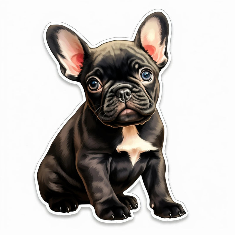 Cute Puppy Stickers, Waterproof Vinyl Decals, Pet Lover Gift, 8 Pack