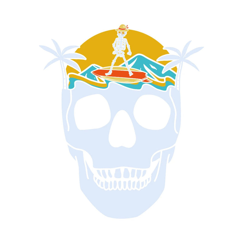 25 Pack Summer Skeleton Vinyl Stickers, Waterproof Matte Decals