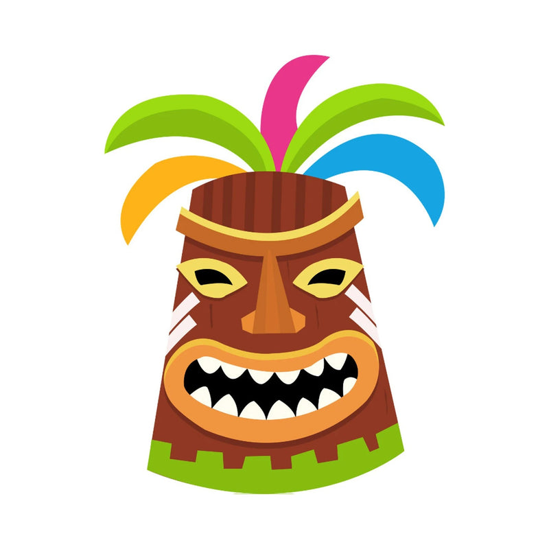 Hawaii Stickers, Tropical Island Flowers, Waterproof Matte Vinyl, 23 Pack