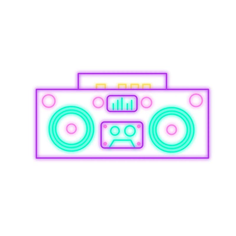 40-Piece Neon Vinyl Stickers, Waterproof Laptop Stickers