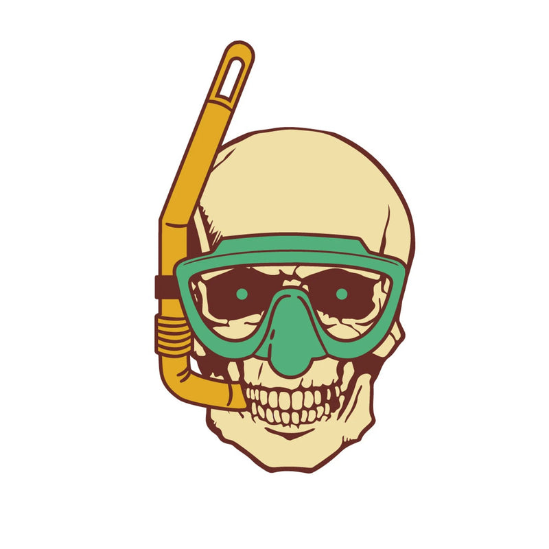 25 Pack Summer Skeleton Vinyl Stickers, Waterproof Matte Decals
