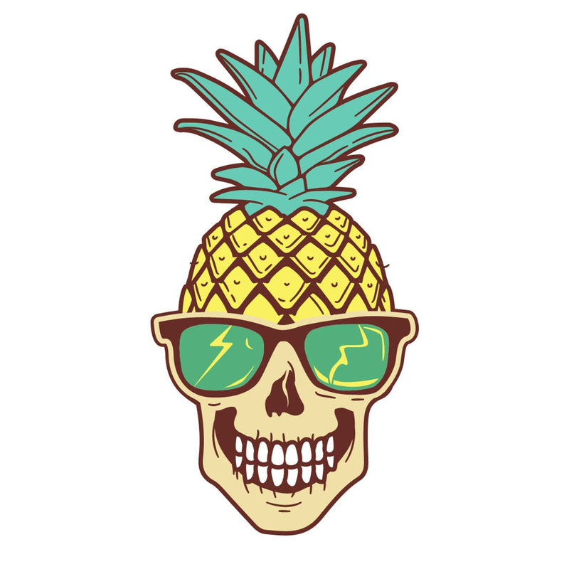 25 Pack Summer Skeleton Vinyl Stickers, Waterproof Matte Decals