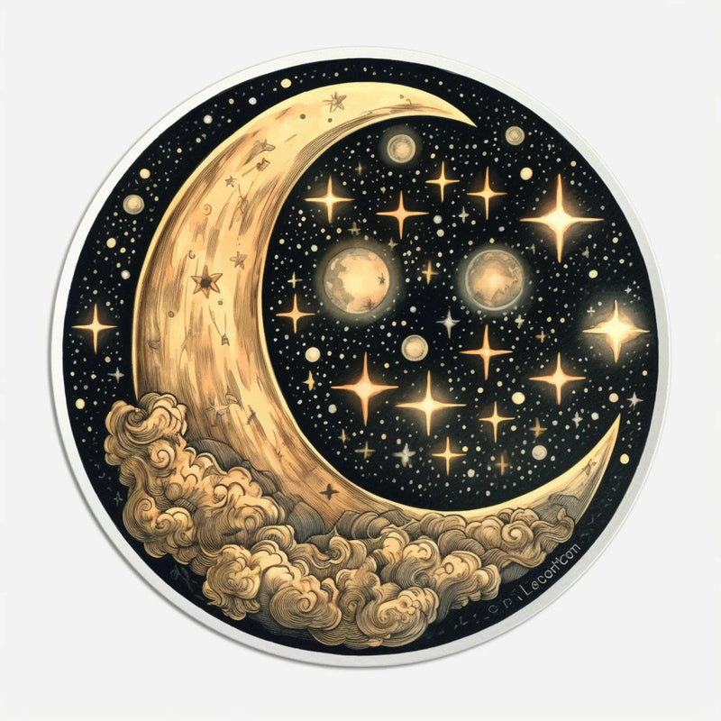 17 Pack Space Stickers, Planets, Aliens, Matte Vinyl Decals