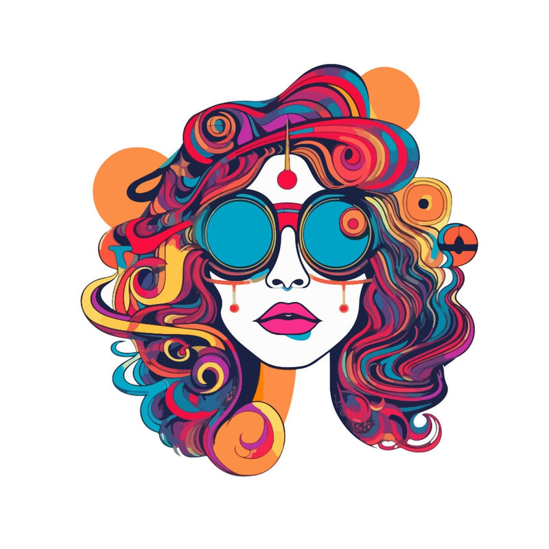 29 Pack Trippy Waterproof Vinyl Stickers, Colorful Art Decor