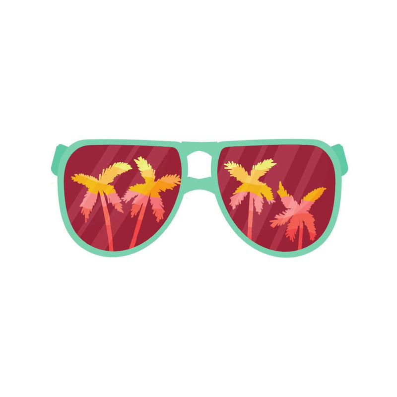 Hawaii Stickers, Tropical Island Flowers, Waterproof Matte Vinyl, 23 Pack