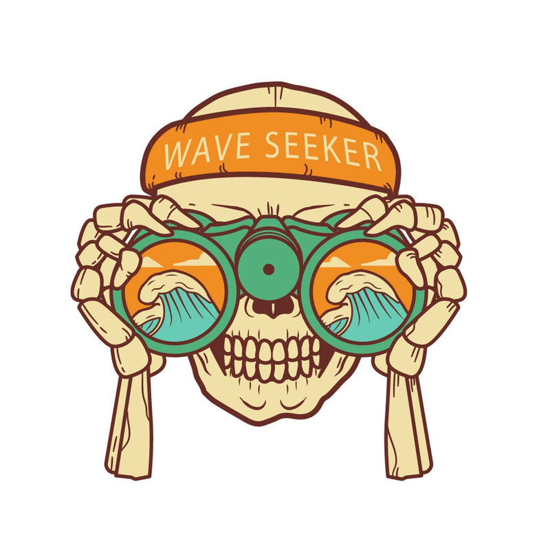 25 Pack Summer Skeleton Vinyl Stickers, Waterproof Matte Decals