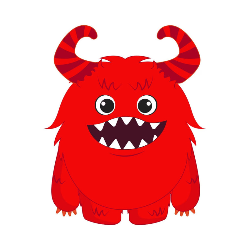 29 Glossy Vinyl Little Monster Stickers, Kids Gift, Waterproof