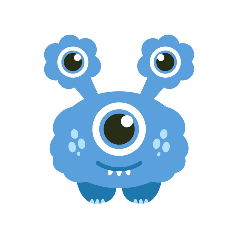 29 Glossy Vinyl Little Monster Stickers, Kids Gift, Waterproof