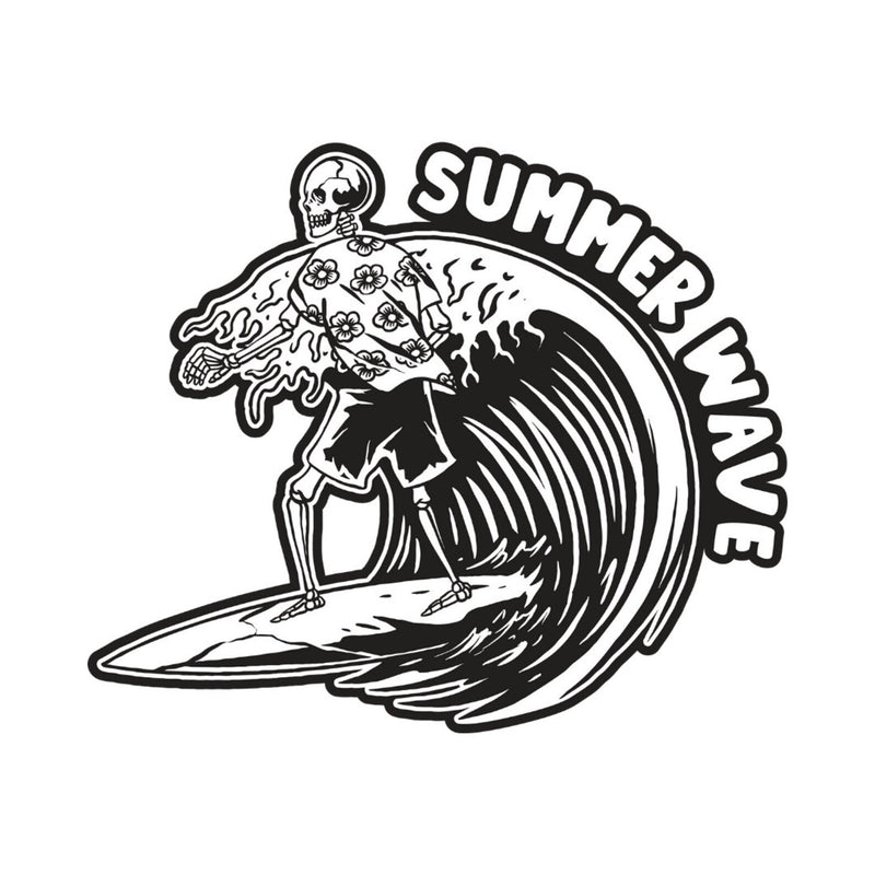 48 Tropical Surfing Stickers, Matte Finish, Waterproof