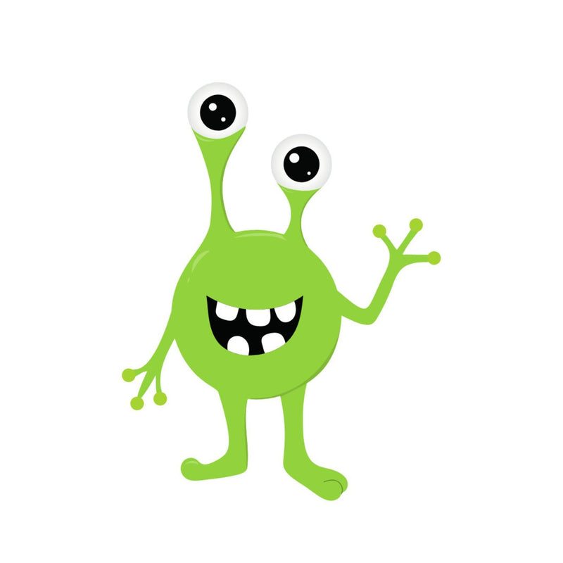 29 Glossy Vinyl Little Monster Stickers, Kids Gift, Waterproof