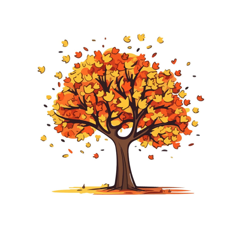 Autumn Vinyl Planner Stickers, Fall Leaves, Pumpkin, Waterproof, Matte Finish