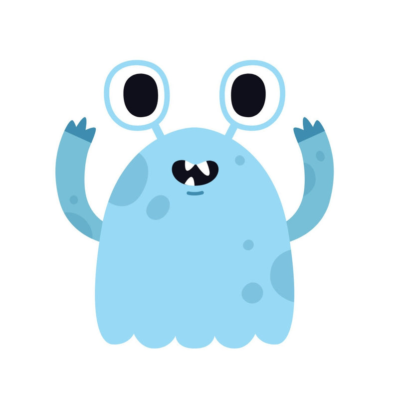 29 Glossy Vinyl Little Monster Stickers, Kids Gift, Waterproof