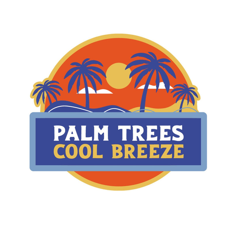 48 Tropical Surfing Stickers, Matte Finish, Waterproof